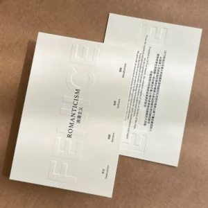 Custom Paper Business Card, Embossed Texture, UV and Four-Color Printing, Logo, Thank You Card