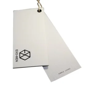 Custom Paper Clothing Hang Tags with String Rope
