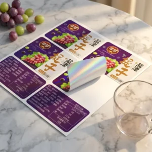 Custom Paper Warning Label Stickers for Laptop Label Sheets