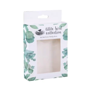 Custom Paperboard Packaging Boxes with Clear PVC Window, Hanging Folding Design and Retail Display Use