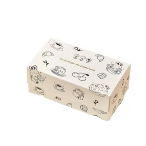Custom Pastry Bakery Packaging Paper Boxes for Dessert Folding For Coffee For Candy Recyclable Coffee Packaging Bags