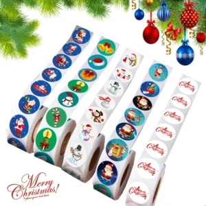 Custom Pattern Colorful Festival Self-Adhesive Stickers for Party and Home Decoration