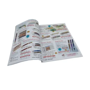 Custom Pen-Kit Catalogue and Brochure Printing with Saddle Stitching on Coated Paper