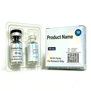 Custom Peptide Box PET Vial Storage Box with Inner Velvet Lining 3ml 5ml 10ml Glass Vial
