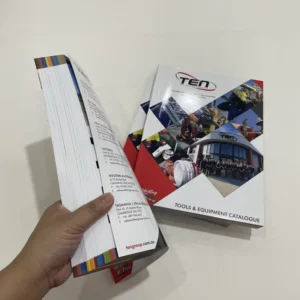 Custom Perfect Binding Brochure Catalogue Pamphlet Printing Service Offset Printing Custom Logo Factory