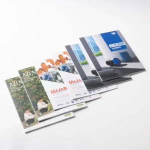 Custom Perfect-Binding Offset-Printed Brochure and Booklet, Art Paper, Embossing, UV Printing
