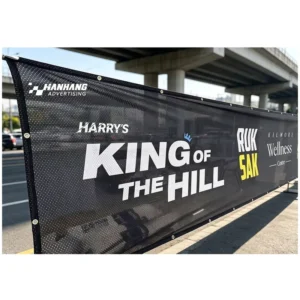 Custom Perforated Outdoor Fence Advertising Fabric Mesh Banner for Events