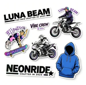 Custom Personalized Adhesive Vinyl Children’s Waterproof Die-Cut Stickers