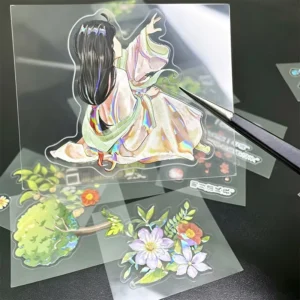 Custom Personalized Holo Foil Transparent Holographic Journal Stickers