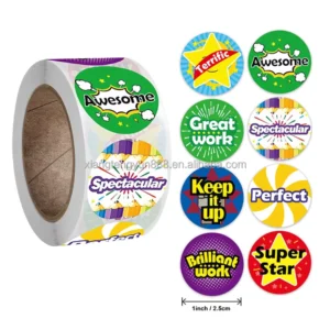Custom Personalized Logo Adhesive Vinyl PVC Die-Cut Stickers