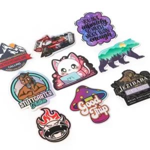 Custom Personalized Logo Adhesive Vinyl PVC Die Cut Stickers for Laptop Printing