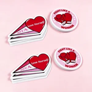 Custom Personalized Logo Waterproof UV Glossy Adhesive Vinyl PVC Die Cut Stickers