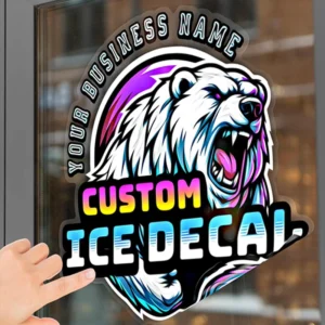 Custom Personalized Low MOQ No Glue Removable Electrostatic Shop Car Window Decorative Static Cling PVC Sticker UV Waterproof