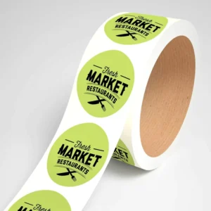 Custom Personalized Vinyl Sticker Rolls with Business Logo