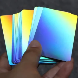 Custom Plastic PVC Laser Hologram Blank Card with Offset Printing Customized Logo Film Lamination for Event Passes