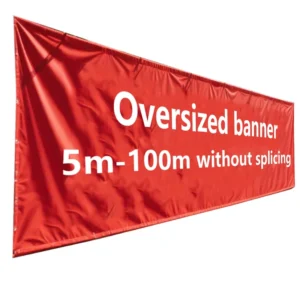 Custom Polyester Banner for Outdoor Advertising UV-Resistant Waterproof