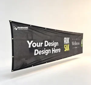 Custom Polyester Cloth Stage Backdrop Mesh Banner, Large Fabric Banner