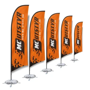 Custom Polyester Outdoor Advertising Feather Flag with Banner Stand