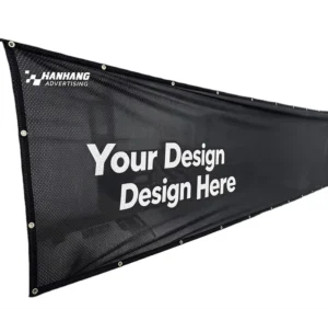 Custom Polyester Pennant-Style Advertising Banner, UV Weather-Resistant Waterproof Stage Backdrop Decoration