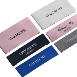 Custom Polyester Sew-in Woven Flag Labels for Clothing Low MOQ OEM