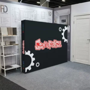 Custom Pop-up Display Stand Portable Tension Fabric Backdrop Wall Banner for Indoor Outdoor Advertising