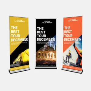 Custom Portable Aluminum UV-Printed Lightweight Retractable Roll-Up Banner Stand