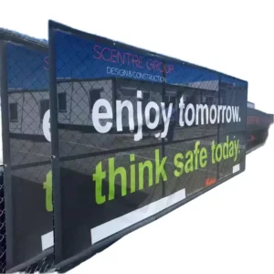 Custom Portable Outdoor PVC Vinyl Signs and Banners, Large-Size Building Wraps, Waterproof UV-Resistant