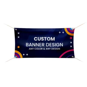 Custom Portable Outdoor Vinyl Banner with Logo Printing and Grommets for Events and Trade Shows