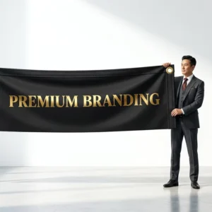 Custom Portable Vinyl PVC Banner with Grommets for Business Advertising and Bulk Orders