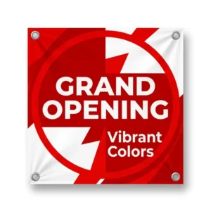 Custom Portable Waterproof Reusable Vinyl PVC Advertising Banner for Storefront Business Promotion