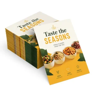 Custom Poster Flyer Printing Service with Offset Printing and Custom Logo