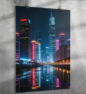 Custom Poster Print Wall Art Modern Plastic Self Adhesive Poster Printing for Wall Decoration and Advertising