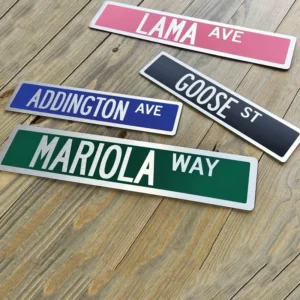 Custom Poster Wall Decor Aluminum Metal Sign for Garage Advertising Number Plate