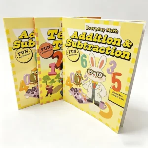 Custom Primary School Workbook Printing Service with Custom Cover Options OEM Educational Math Books