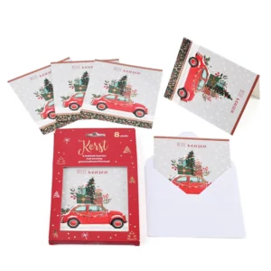 Custom Print Christmas Blank Greeting Card and Envelopes Foldable Greeting Card