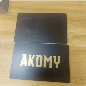 Custom Printable Stainless Steel NFC Smart Business Card 13.56MHz Mini RFID Tag with Payment Interface Waterproof Custom Logo