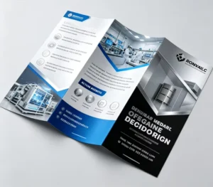 Custom Printed 3-Fold Flyer, Saddle-Stitched, Waterproof Brochure