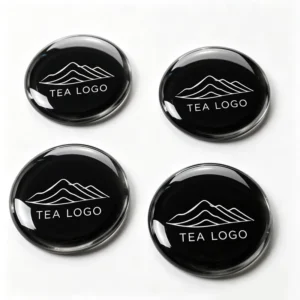 Custom Printed 3D Epoxy Doming Plastic Stickers for Hand Phone and Brand Logo