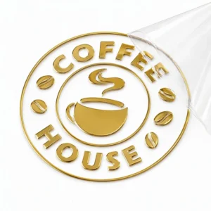Custom Printed 3D Metal Waterproof UV DTF Durable Vinyl Stickers MOQ 100 Pcs Logo Transfer Juice Packaging Labels