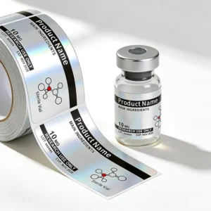 Custom Printed 3ml 30ml Vial Labels Heat-Resistant Strong Adhesive Waterproof Vinyl Laser Color Printing