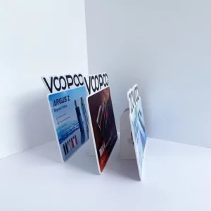 Custom Printed A4 Paper Pharmacy Advertising Sign Tabletop Cardboard Counter Display Stand