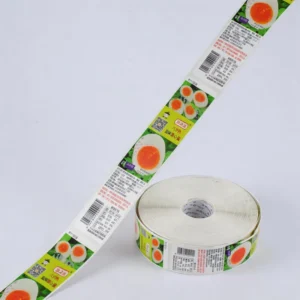 Custom Printed Adhesive Label Stickers Roll Waterproof Vinyl Paper for Food Packaging Bottles and Jars