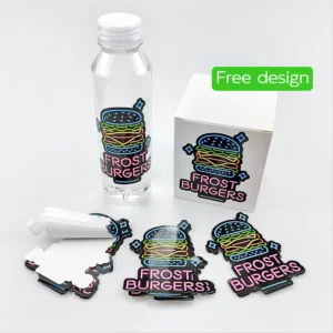 Custom Printed Adhesive Packaging Labels, PVC Vinyl Waterproof Die-Cut Stickers