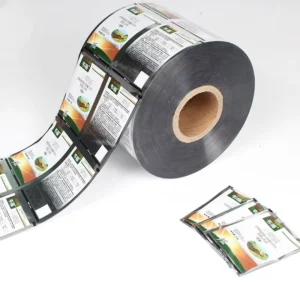 Custom Printed Aluminum Foil Laminated Plastic Film Roll for Snack Food Packaging