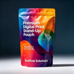 Custom Printed Aqueous-Coated Food Grade Resealable Plastic Zipper Stand-Up Pouches for Pet Food and Sugar