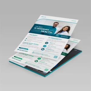 Custom Printed Art Paper Leaflet Flyers Brochures, Embossing, Offset Printing, Glossy or Matt Lamination, Custom Logo
