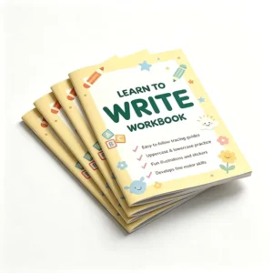 Custom Printed Baby, Kindergarten and Preschool Early Learning Softcover Educational Workbook