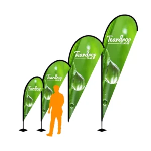 Custom Printed Bannerflagge Portable Outdoor Promotional Beach Banner for Car Dealership & Business Advertising