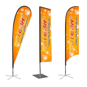 Custom Printed Beach Feather Teardrop Flag Outdoor Flying Banner Blade Swooper Flag