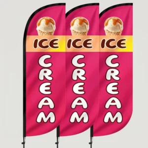 Custom Printed Beach Feather Teardrop Flags and Banners for Events
